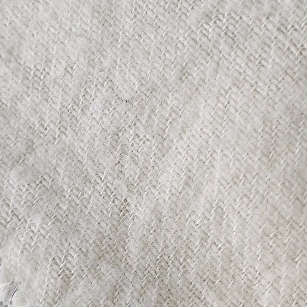 Vtg Gerber Baby Blanket White Blue‎ Teddy Bear Nylon Trim Knit Acrylic USA Made